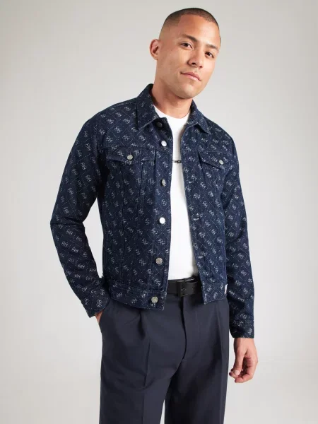 GUESS Prechodná bunda denim / pastelovo modrá