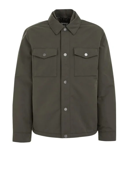 WE Fashion Přechodná bunda tmavě zelená