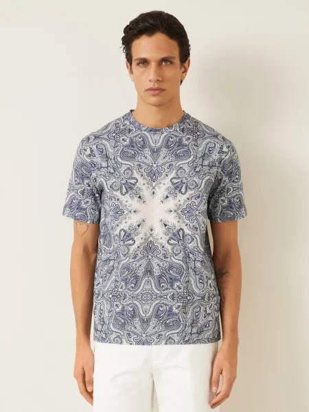 Etro Koszulka blau niebieska