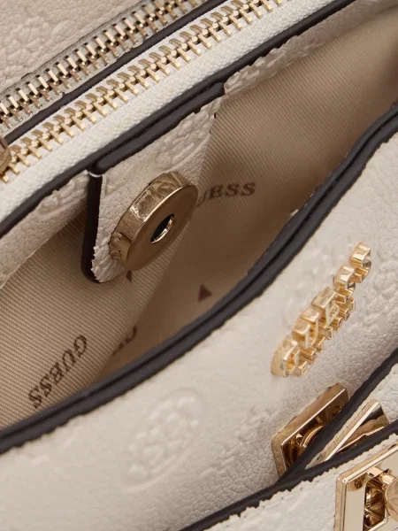 Сумка Guess с лого белая