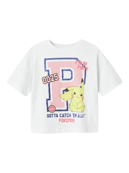 NAME IT Tricou NKFJixa Pokemon albastru / galben / roz alb