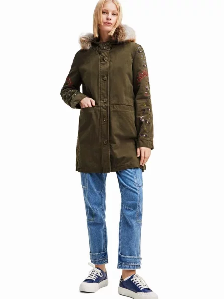 Parka Desigual zöld