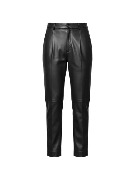 Pantaloni John Richmond din piele negru