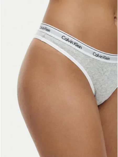 Calvin Klein Balení Tanga Icon Logo tmavě žlutá / světle / tmavě modrá šedá