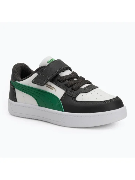 Детски обувки PUMA Caven shadow grey/archive green/puma white бяло