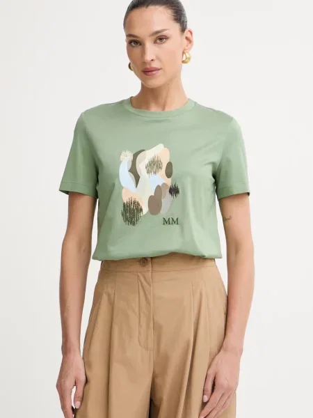 MM by Max Mara T-shirt LICENZA zielona