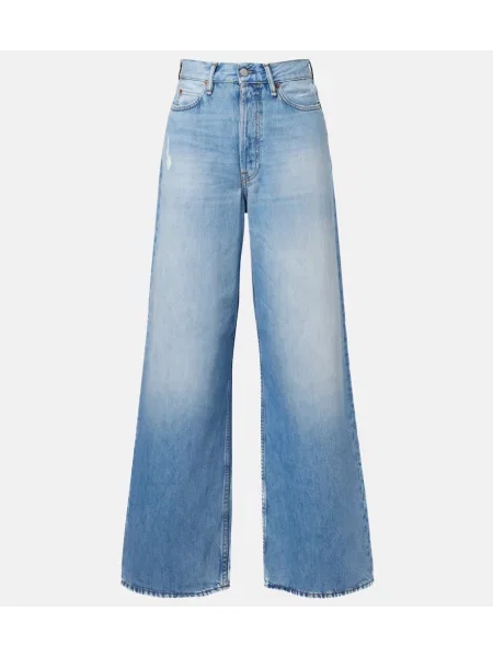 Blugi cu picior larg Acne Studios albastru