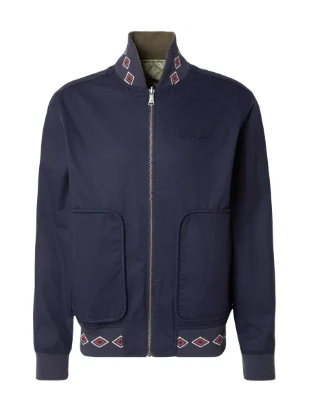 SCOTCH & SODA Geacă de primăvară-toamnă bleumarin / kaki / oliv