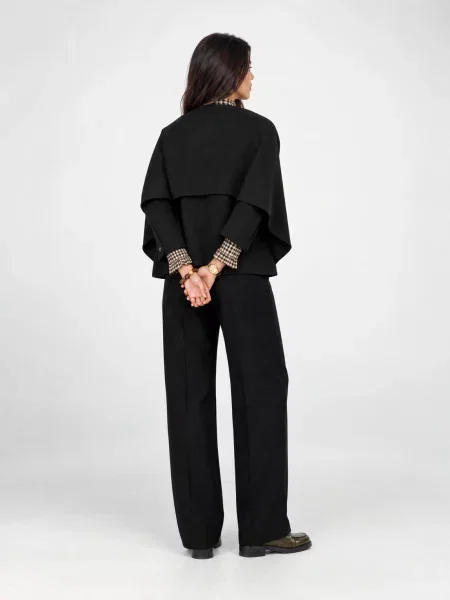 Gyapjú ruha Vero Moda fekete