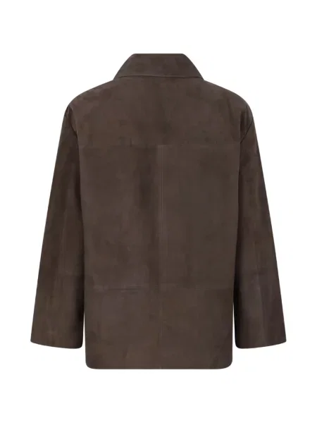 Geacă 's Max Mara din piele de căprioară maro