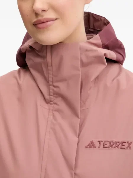 Trening Adidas alergare cu glugă cu broderie gri