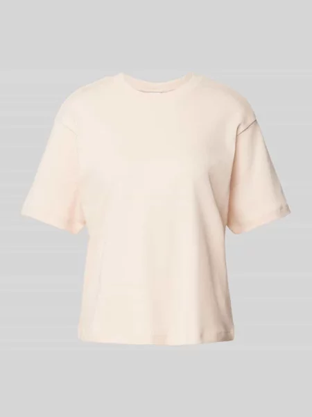 T-shirt z prążkowanym okrągłym dekoltem Jake*s Studio Woman