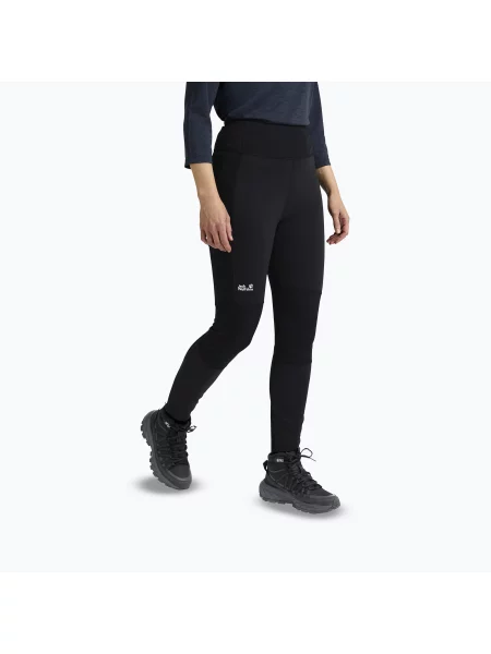 Pantaloni de trening Jack Wolfskin negru