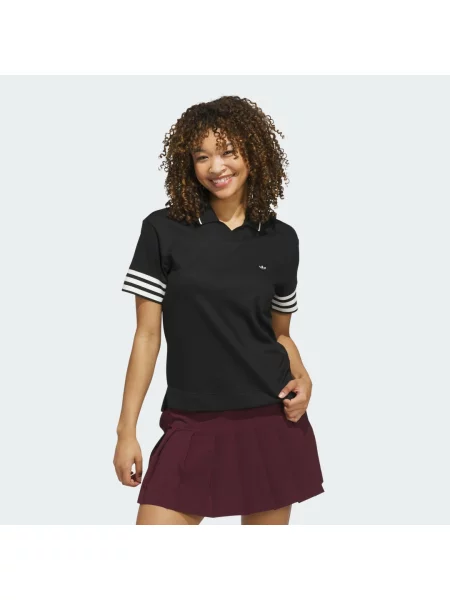 Polo tričko Originals s 3 proužky černé