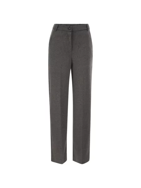 Pantaloni Weekend Max Mara din jerseu gri