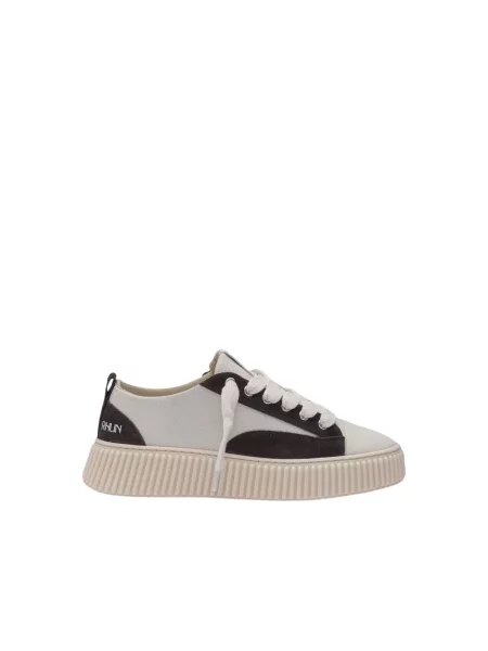 Sneakersy Rhun skórzane beżowe