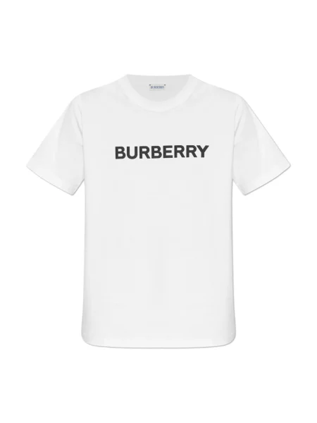 Koszulka Burberry z logo biała