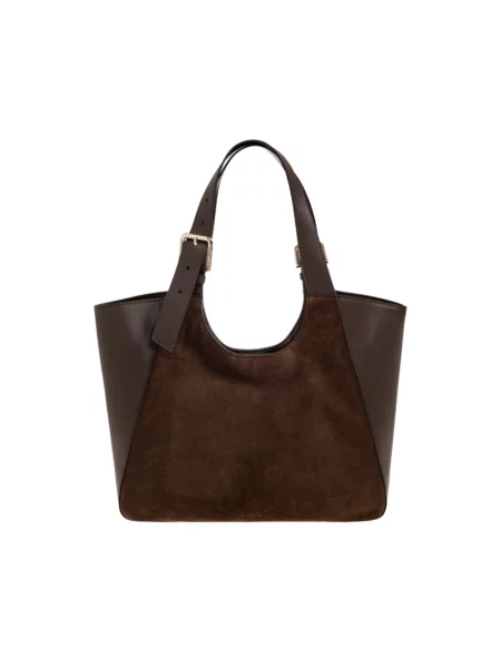 Shopperka Furla skórzana brązowa
