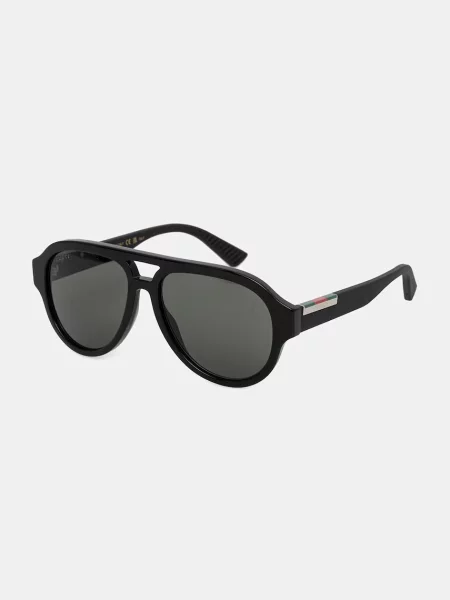 Gucci ochelari de soare aviator pentru bărbați negru