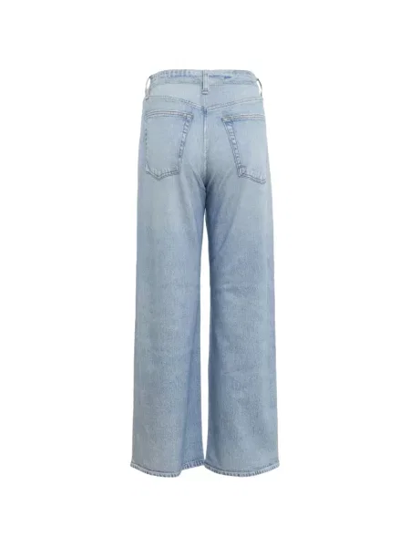 Blugi Rag & Bone din material terry albastru