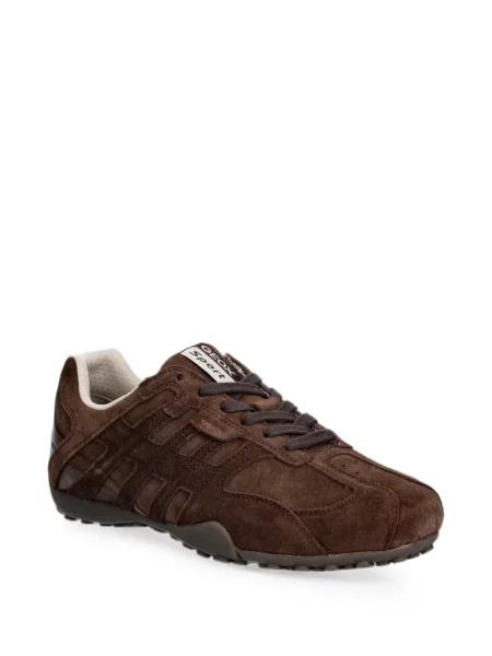 Sneakerși Geox din piele de căprioară maro