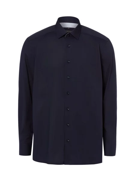 Finshley & Harding Koszula Mężczyźni Modern Fit jednolity 38 niebieski