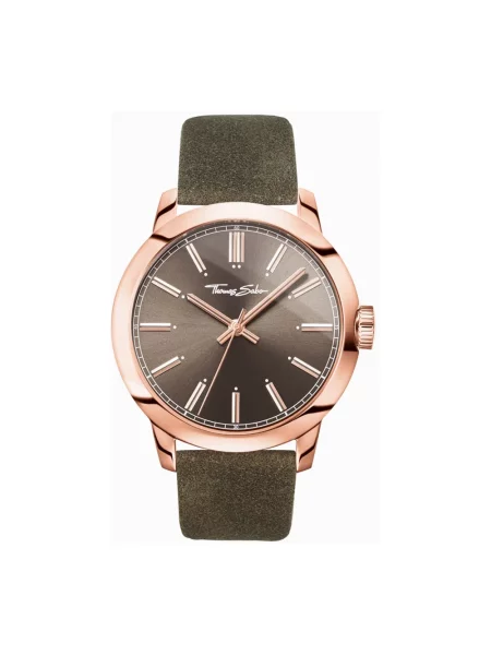Zegarek Thomas Sabo skórzany w serca z paskiem różowy