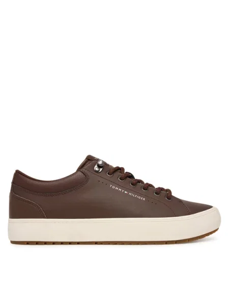 Tommy Hilfiger Superge Harlem Lth Vulc Cleat Winter rjava