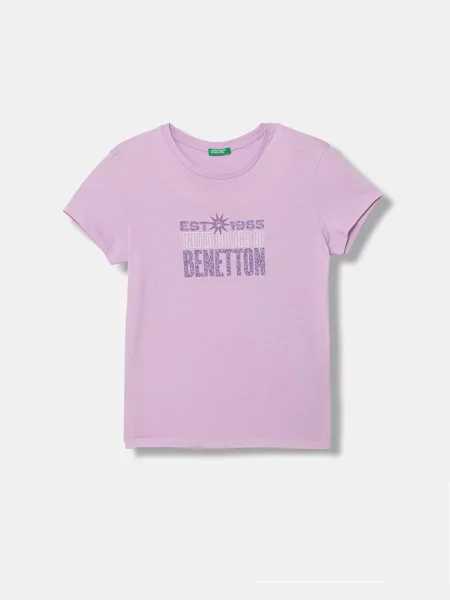 United Colors of Benetton tričko fialové