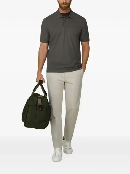 Tricou polo Boggi Milano stretch gri