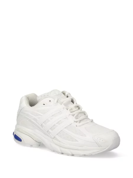 Geacă Adidas cu șireturi cu dungi cu platformă alb