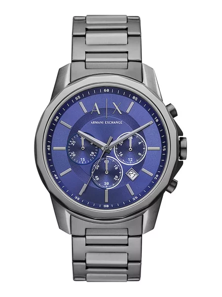 ARMANI EXCHANGE Ceas analogic albastru / gri metalic alb