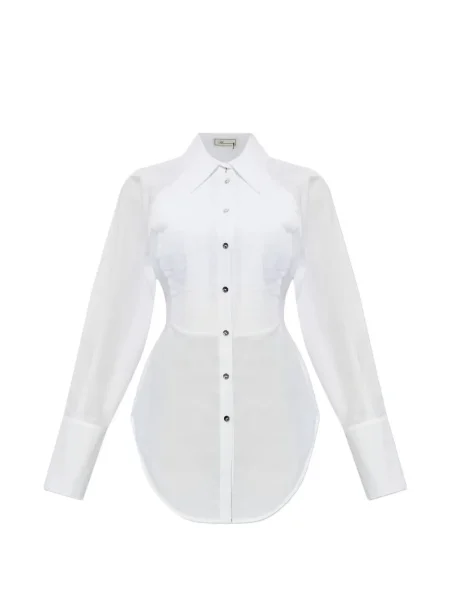 Cămașă Blumarine plisată alb