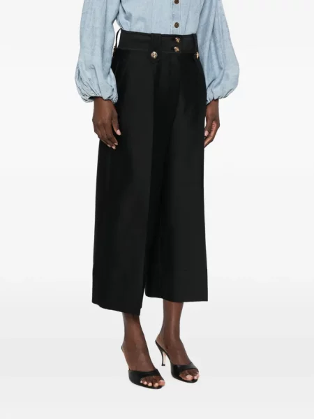 Decupat pantaloni culottes Zimmermann negru