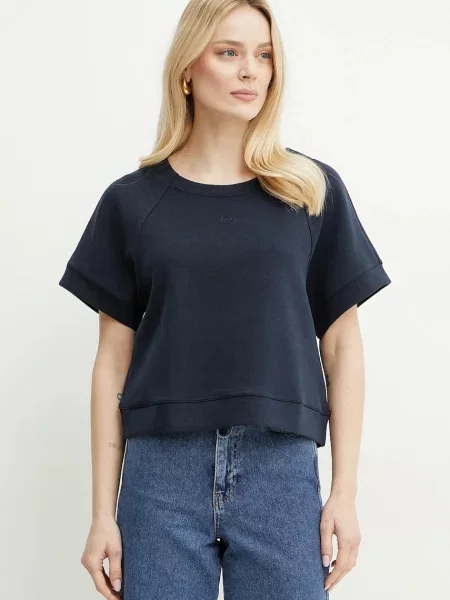 BOSS Orange tricou femei marin albastru