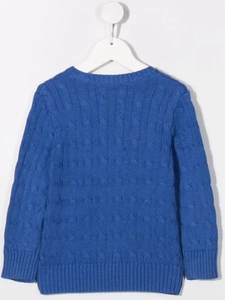 Sweter dziecięcy Polo Ralph Lauren niebieski
