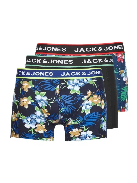 JACK & JONES Boxerky / biela / čierna / zelená / červená modrá