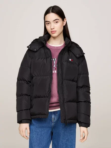 Steppelt farmer dzseki Tommy Jeans fekete