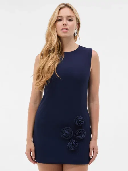 Rochie midi Orsay cu decolteu rotund albastru