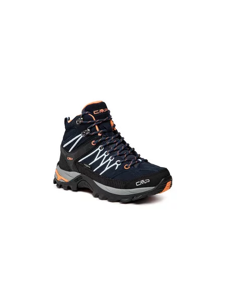Trekové boty CMP Rigel Mid black and navy blue modré