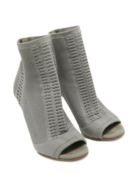 Pletene čizmice Gianvito Rossi siva