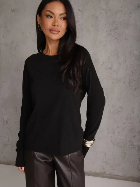 Bluzka Longsleeve Basic Alicenoa czarna