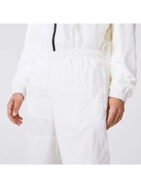 Lacoste Wodoodporne Spodnie Sportowe Z Efektem Patchworku biały