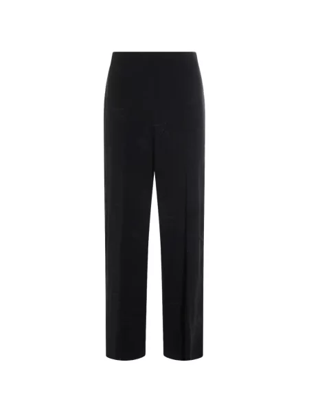 Pantaloni Twinset cu model floral albastru