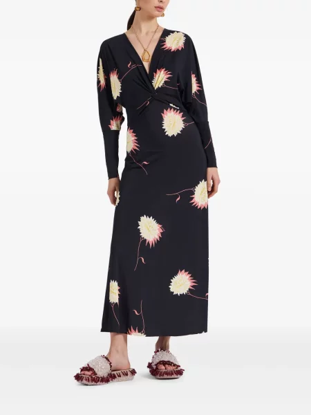 Rochie maxi La Doublej de costum negru