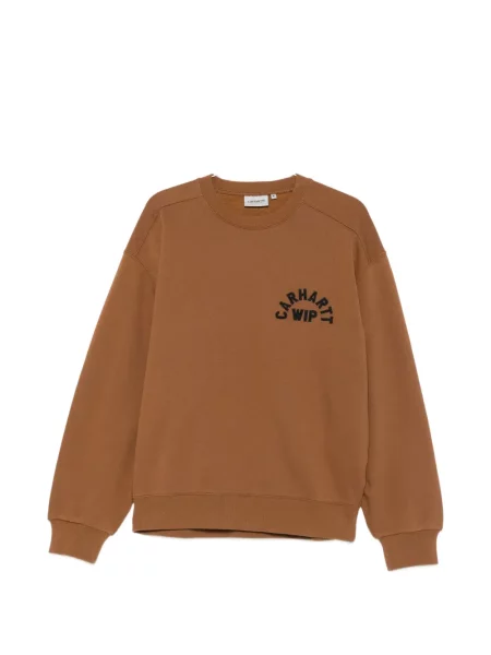 Hanorac crewneck Carhartt Wip cu decolteu rotund maro
