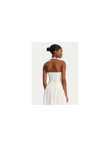 BARDOT Glaustinukė Trey Halter Neck balta