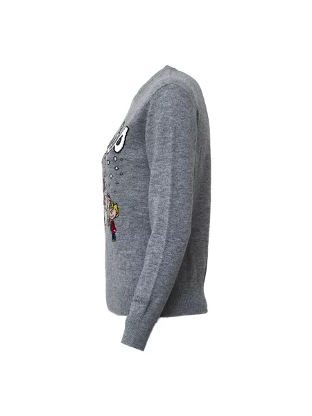 Sweter Mc2 Saint Barth wełniany szary
