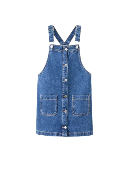 MANGO KIDS Fustă PAULA denim albastru