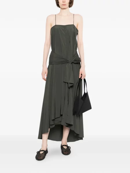 Rochie System asimetrică verde